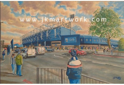 The Hawthorns Stadium 'Going to the Match' Fine Art Print - West Bromwich Albion FC
